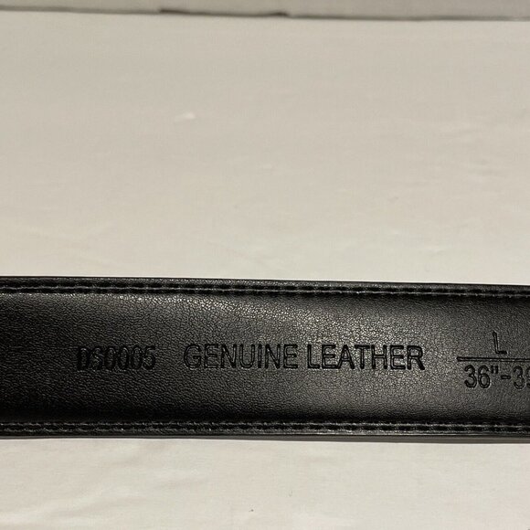 Genuine Leather Mens Ratchet Belt Belts Mens Adjustable Automatic Buckle Large - Picture 6 of 9